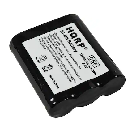 Do not dispose of this product. Do not attempt to crush, expose to fire, puncture or open. Do not dispose of in water. Do not attempt to disassemble. Ni-MH Battery 1200mAh 3.6V 4.32Wh 60C(140F) Designed for external contacts only. Made in China