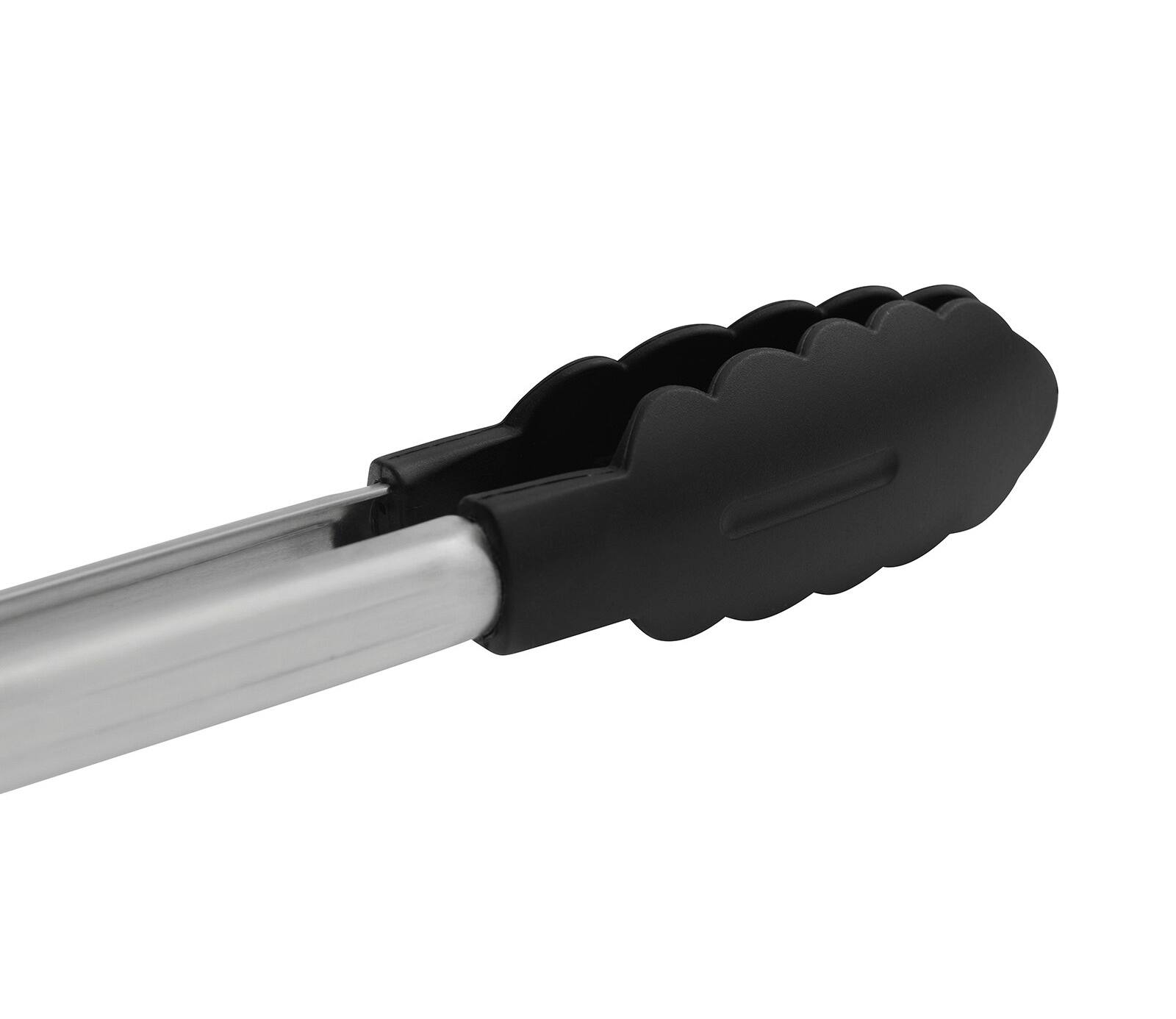 Alt View 2. Cuisipro - 9.5 Inch Nonstick Nylon Locking Tongs - Black.
