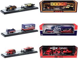 Auto Haulers Set of 3 Trucks Release 84 Limited Edition to 9600 pieces Worldwide 1/64 Diecast Models by M2 Machines - Multicolor