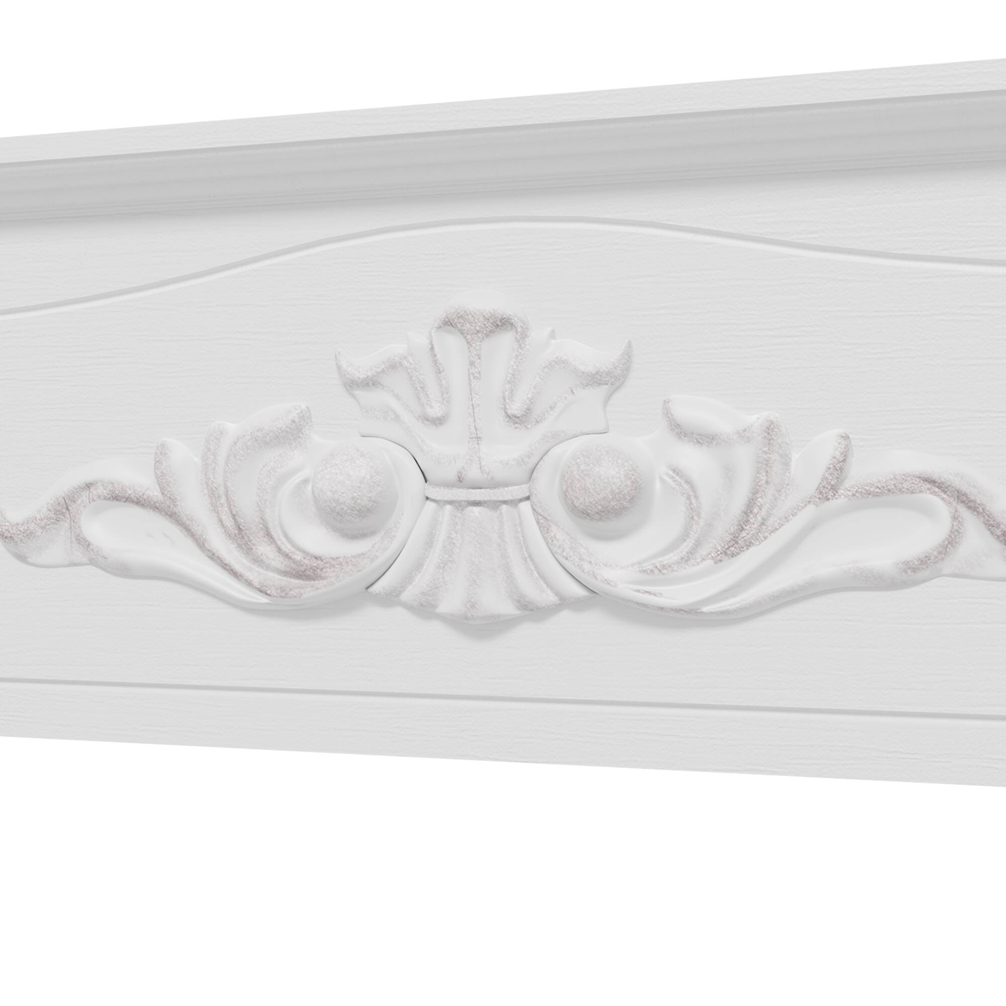 Alt View 7. Homcom - Fireplace Surround, Modern Fireplace Mantel with Leg for Electric Fireplaces - White.