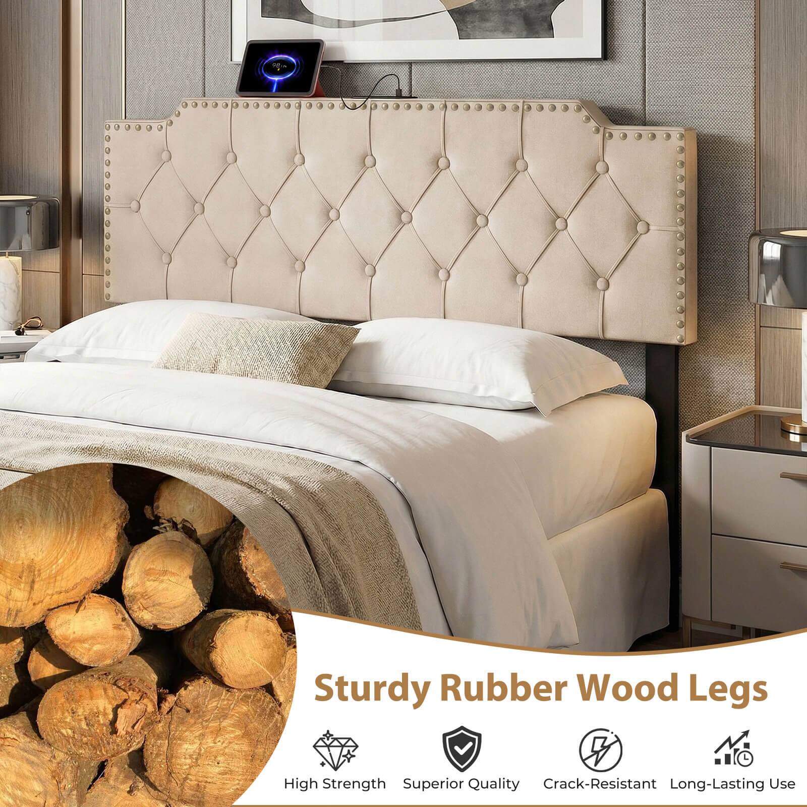 Sturdy Rubber Wood Legs  
- High Strength  
- Superior Quality  
- Crack-Resistant  
- Long-Lasting Use