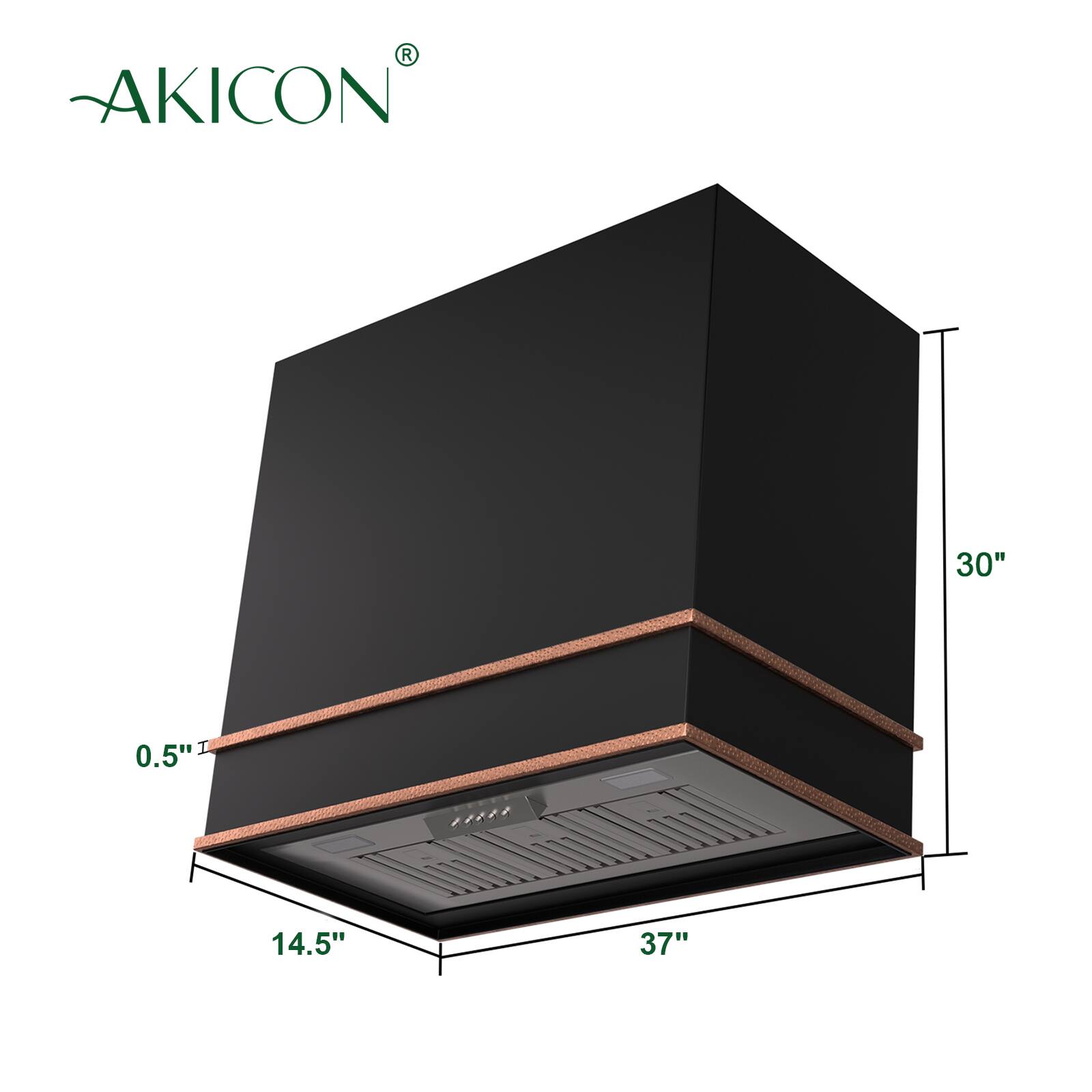 AKICON  
30"  
0.5"  
14.5"  
37"