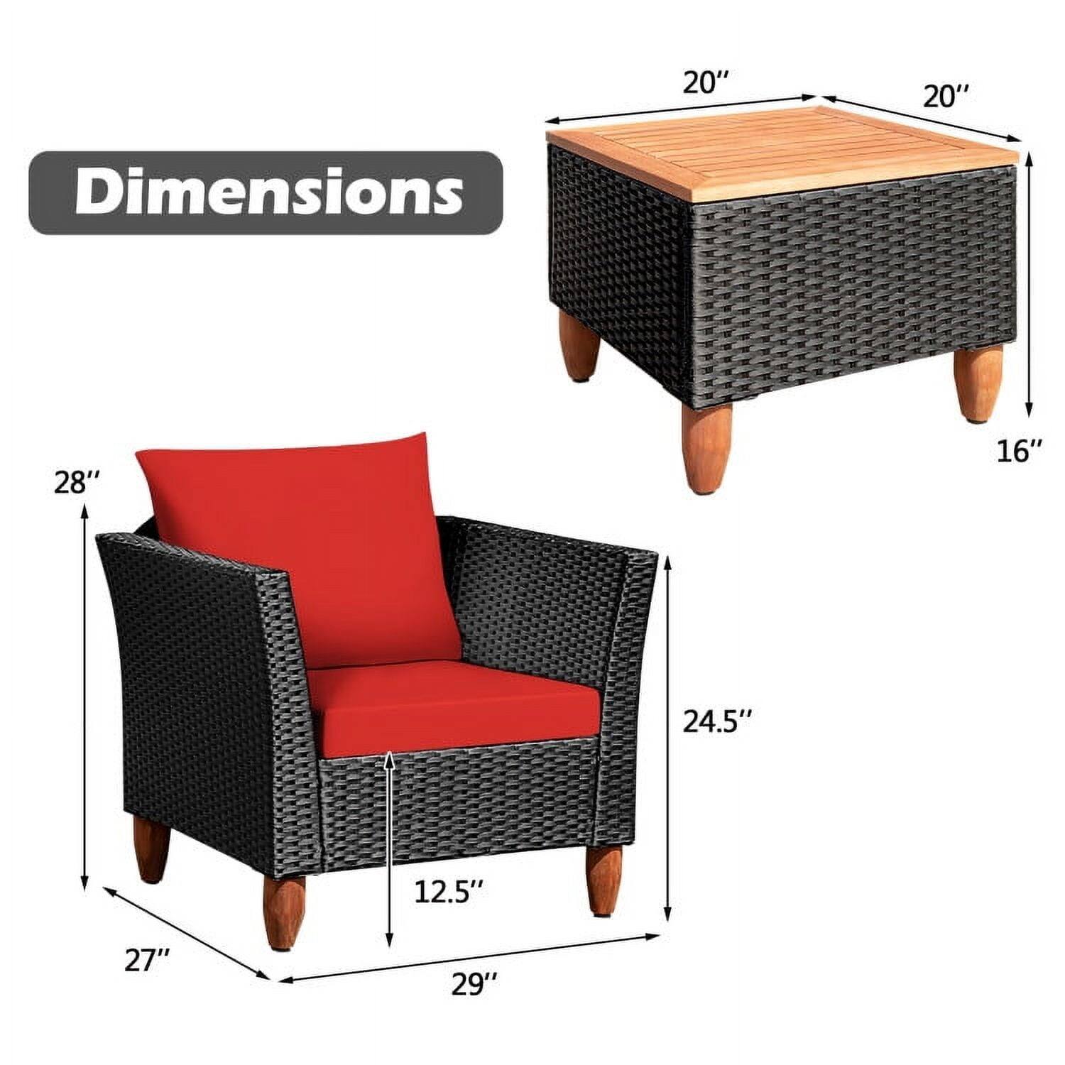 20" x 20" x 16"  
28" x 24.5" x 29" x 12.5"