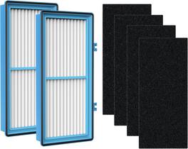 Nispira - HEPA Filter Charcoal Booster Pre Filter for Holmes AER1 Total Air Filter, HAPF30AT for Purifier HAP242-NUC - Blue/ White/ Black