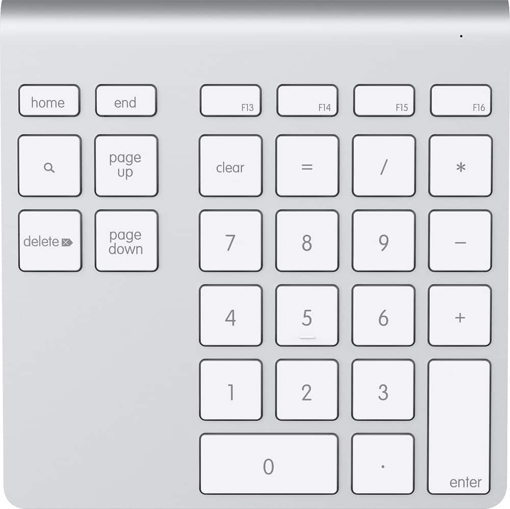 Belkin - YourType Bluetooth Wireless Keypad for Apple® iMac®, Mac Pro® and MacBook® - Aluminum