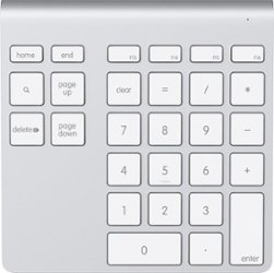 Belkin - YourType Bluetooth Wireless Keypad for Apple® iMac®, Mac Pro® and MacBook® - Aluminum - Front_Zoom