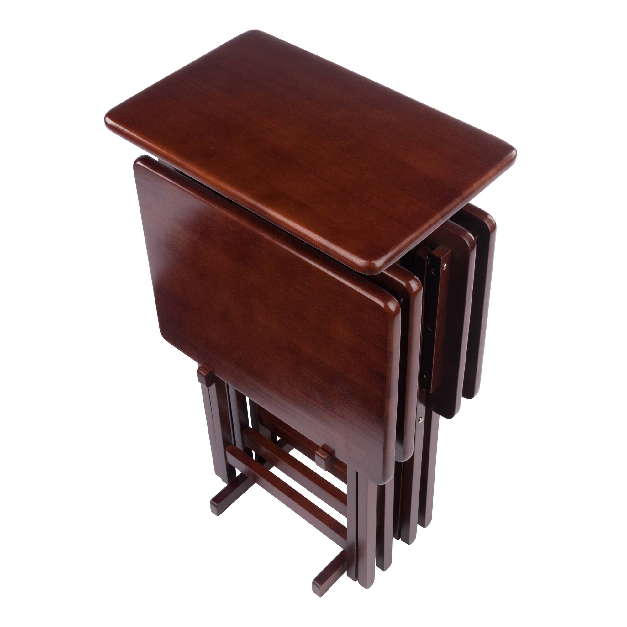 Winsome Wood Riley 5 Pc Set Snack Table Walnut - Best Buy