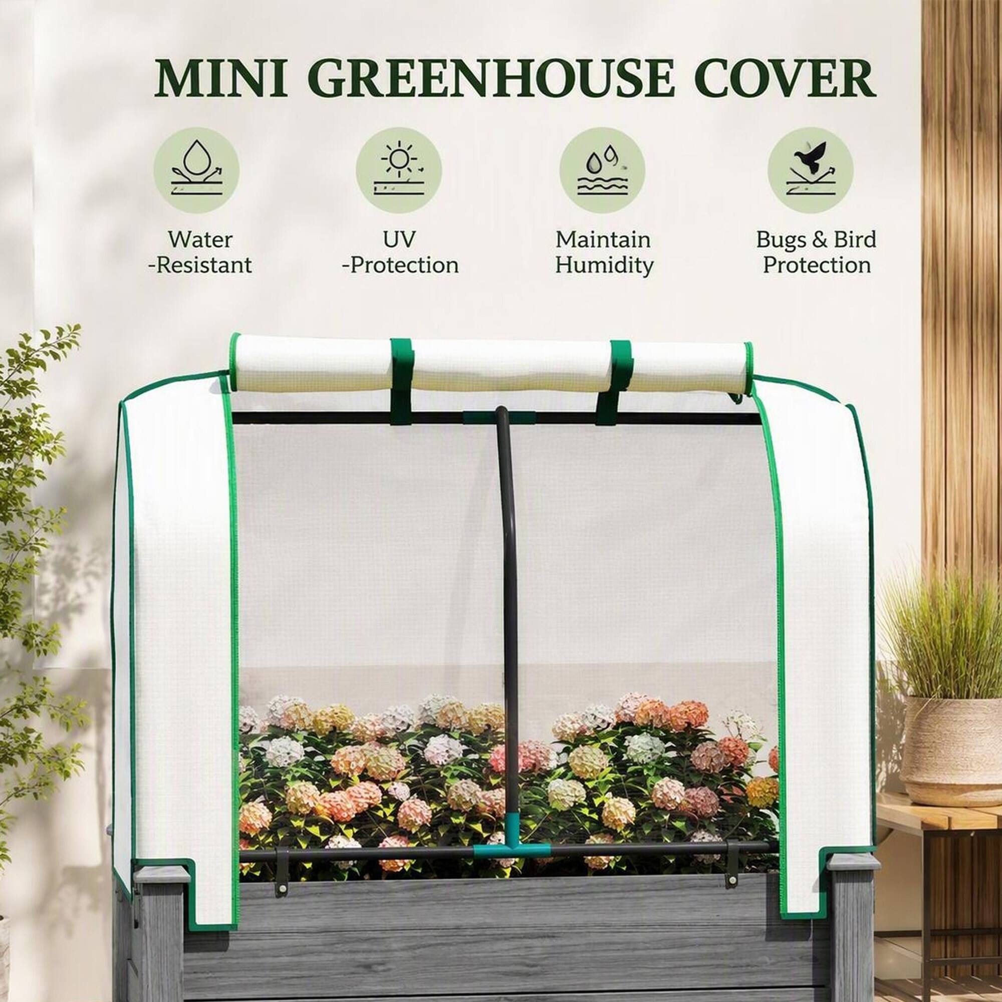 MINI GREENHOUSE COVER

- Water-Resistant
- UV-Protection
- Maintain Humidity
- Bugs & Bird Protection