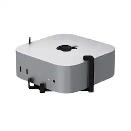 RackSolutions - Quickmount VESA Wall Mount for Apple Mac Mini (M4, 2024), 75mm/100mm Compatible, Durable Steel - Black