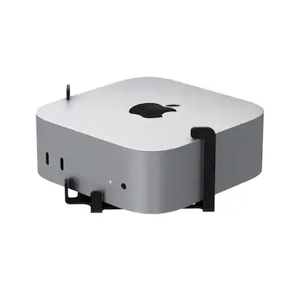 Front. RackSolutions - RackSolutions Quickmount VESA Wall Mount for Apple Mac Mini (M4, 2024), 75mm/100mm Compatible, Durable Steel - Black.