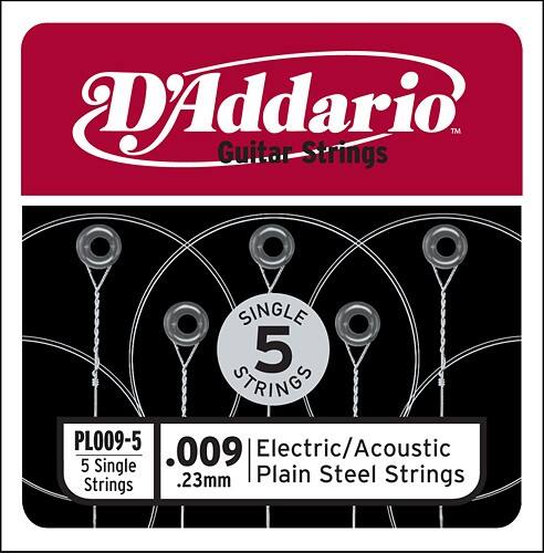 Front Standard. D'Addario - Plain Steel Guitar Strings.