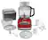 Angle. KitchenAid - KFP1133ER 11-Cup Food Processor - Empire Red.
