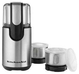 KitchenAid - Blade Coffee and Spice Grinder with Separate Grinding Bowls/Blades - Onyx Black