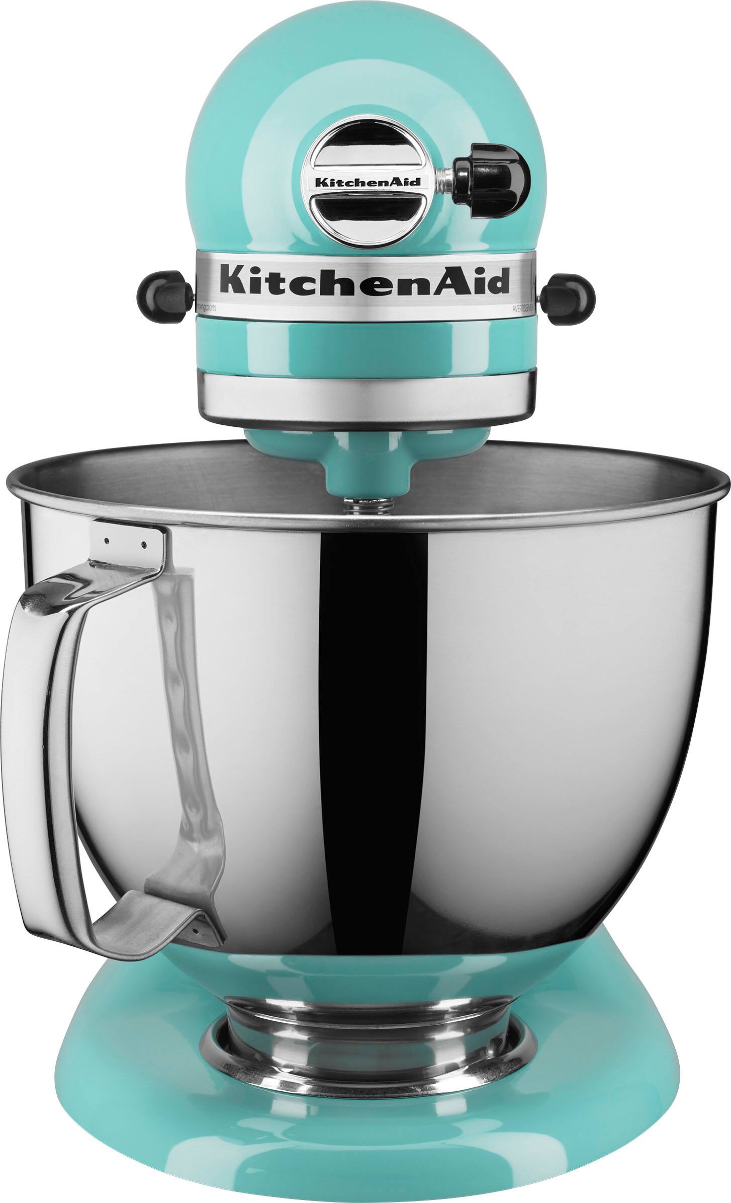 Angle. KitchenAid - KitchenAid Artisan Series 5 Quart Tilt-Head Stand Mixer - KSM150PSAQ - Aqua Sky.