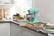 Alt View 11. KitchenAid - KitchenAid Artisan Series 5 Quart Tilt-Head Stand Mixer - KSM150PSAQ - Aqua Sky.