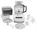 Angle. KitchenAid - KFP1133WH 11-Cup Food Processor - White.