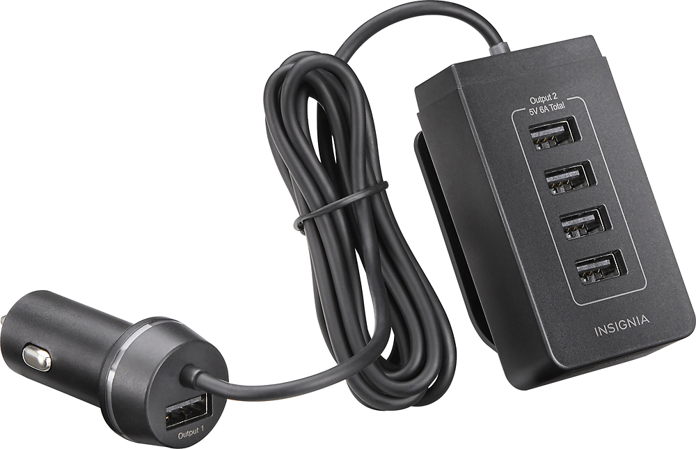 Insignia™ 40W Dual USB-C Port Vehicle Charger Black NS-MVC40W2K - Best Buy