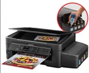 Front Zoom. Epson - Expression ET-2550 EcoTank Wireless All-In-One Printer - Black.