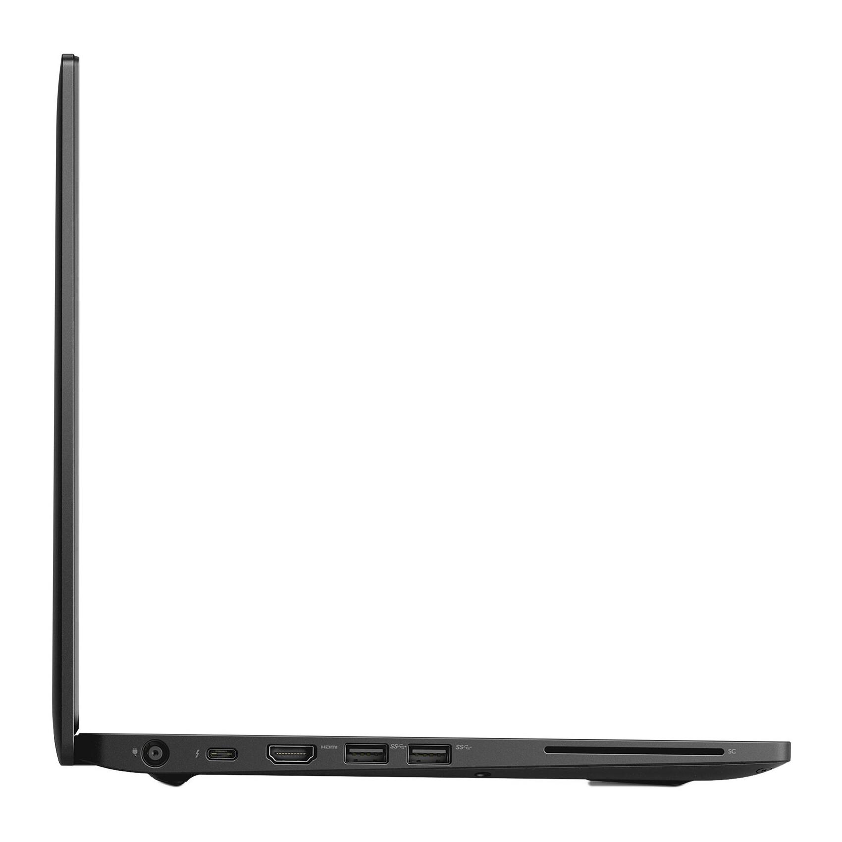 Back. Dell - Dell Latitude 7490 Core i7-8650U 1.9GHz, 16GB, 256GB SSD, 14inch FHD, Windows 11 Pro (Refurbished) - Black.