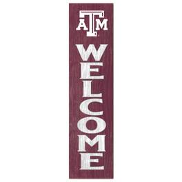 Jardine - Texas A&M Aggies 12'' x 48'' Welcome Outdoor Leaner - Maroon