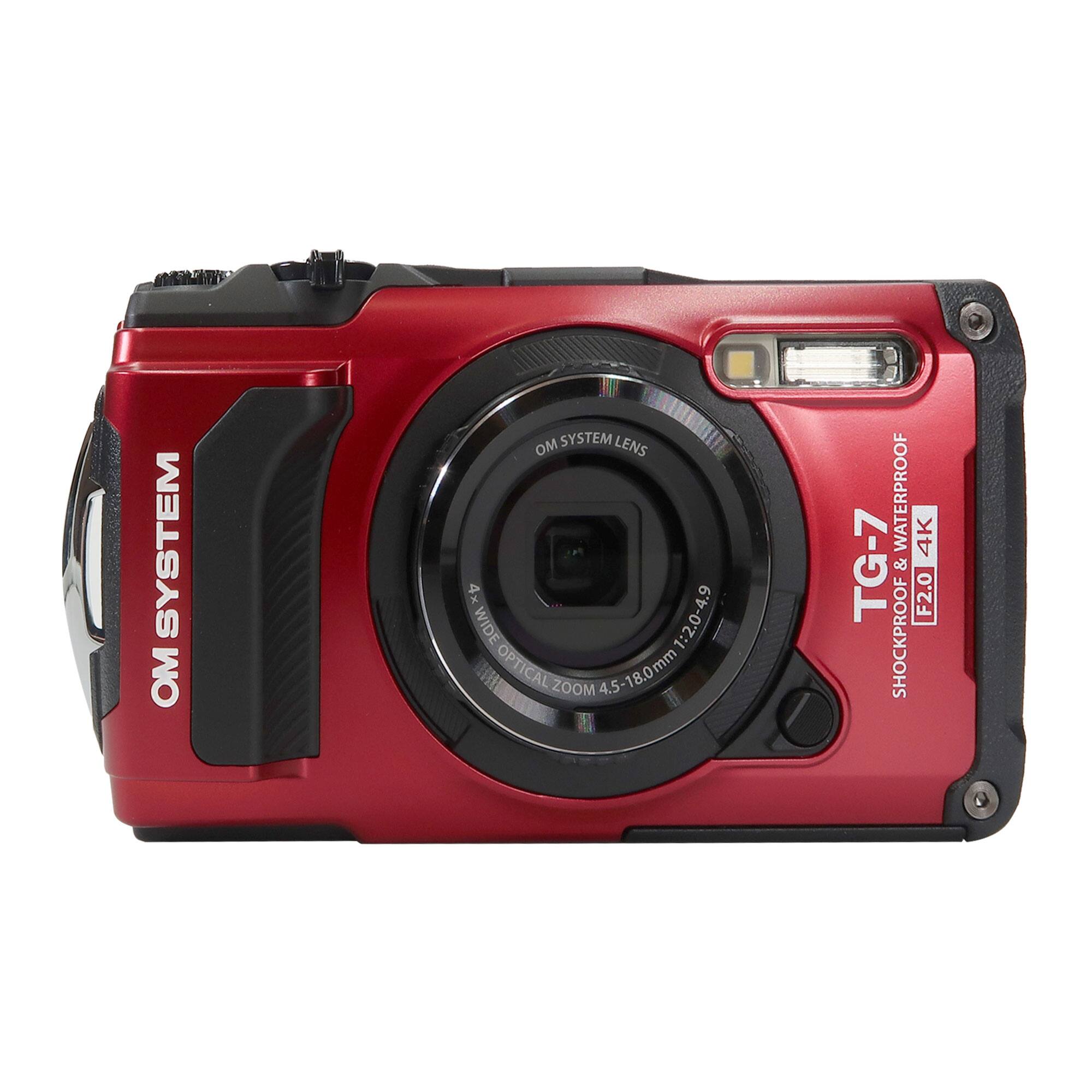 OM SYSTEM TG-7  
4x WIDE 1:2.0-4.9 OPTICAL ZOOM 4.5-18.0mm  
SHOCKPROOF & WATERPROOF  
4K  
F2.0