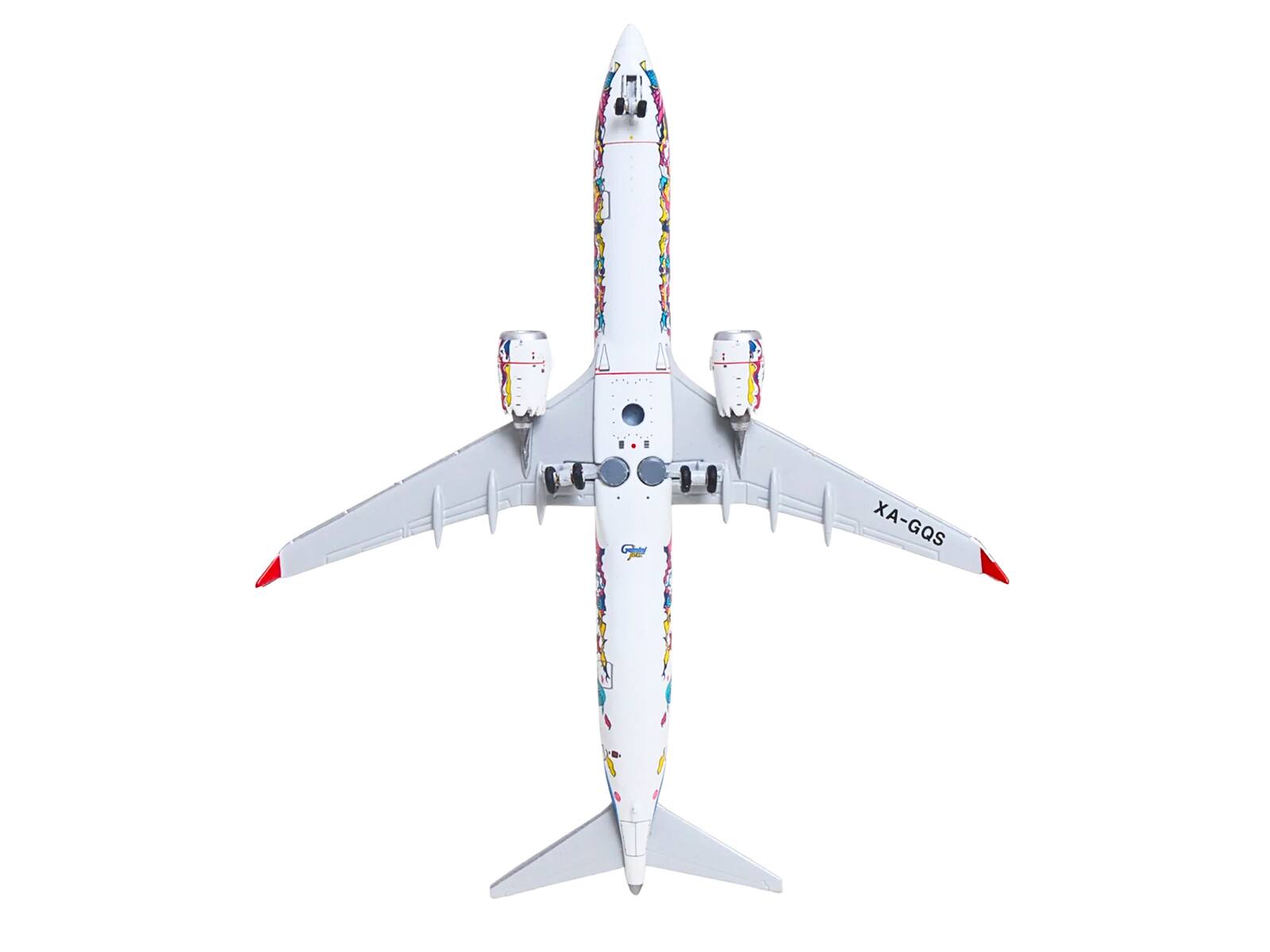 Alt View 5. GeminiJets - Boeing 737 MAX 9 Commercial Aircraft "Aeromexico - Kukulcan" White with Graphics and Blue Tail 1/400 Model by GeminiJets.