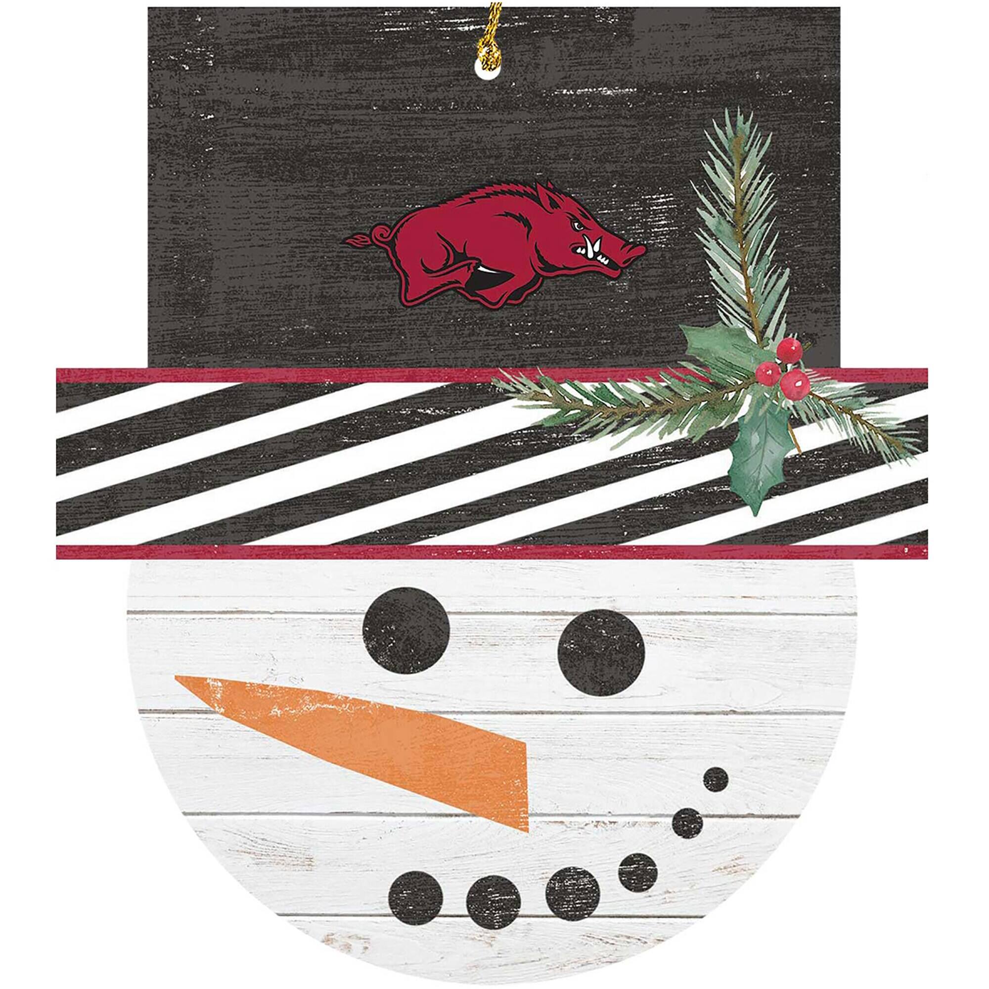 Alt View 3. Jardine - Arkansas Razorbacks Ornament Bundle - White.