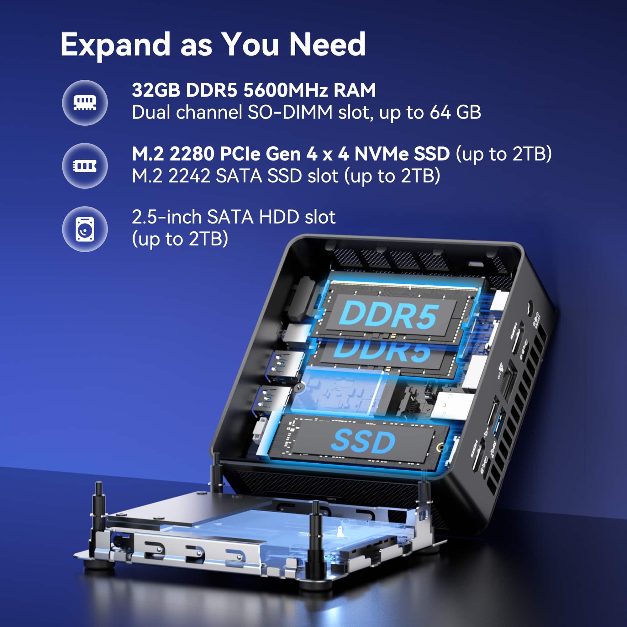 Geekom IT15 AI Mini PC, The Most Powerful 15th Gen Intel