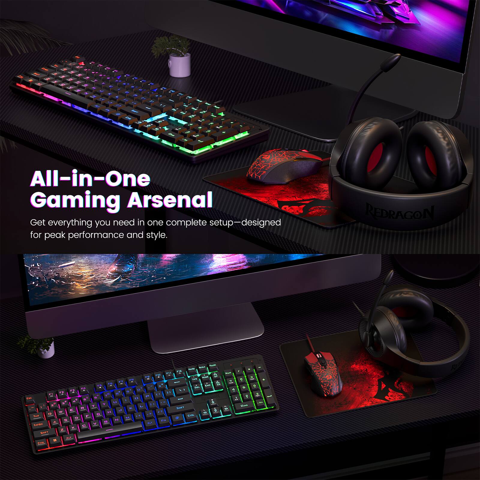 All-in-One Gaming Arsenal

Get everything you need in one complete setup—designed for peak performance and style.