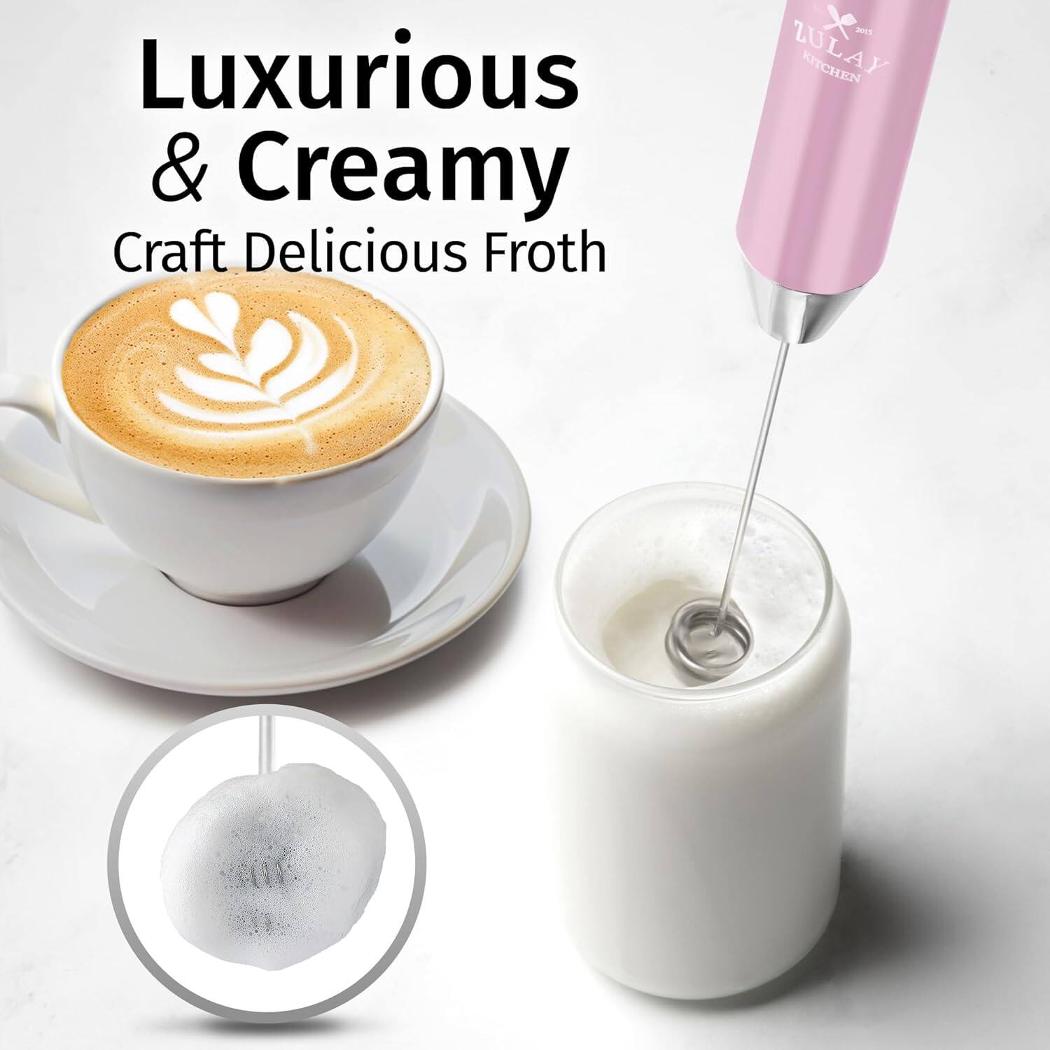 Luxurious & Creamy  
Craft Delicious Froth  

ZULAY KITCHEN