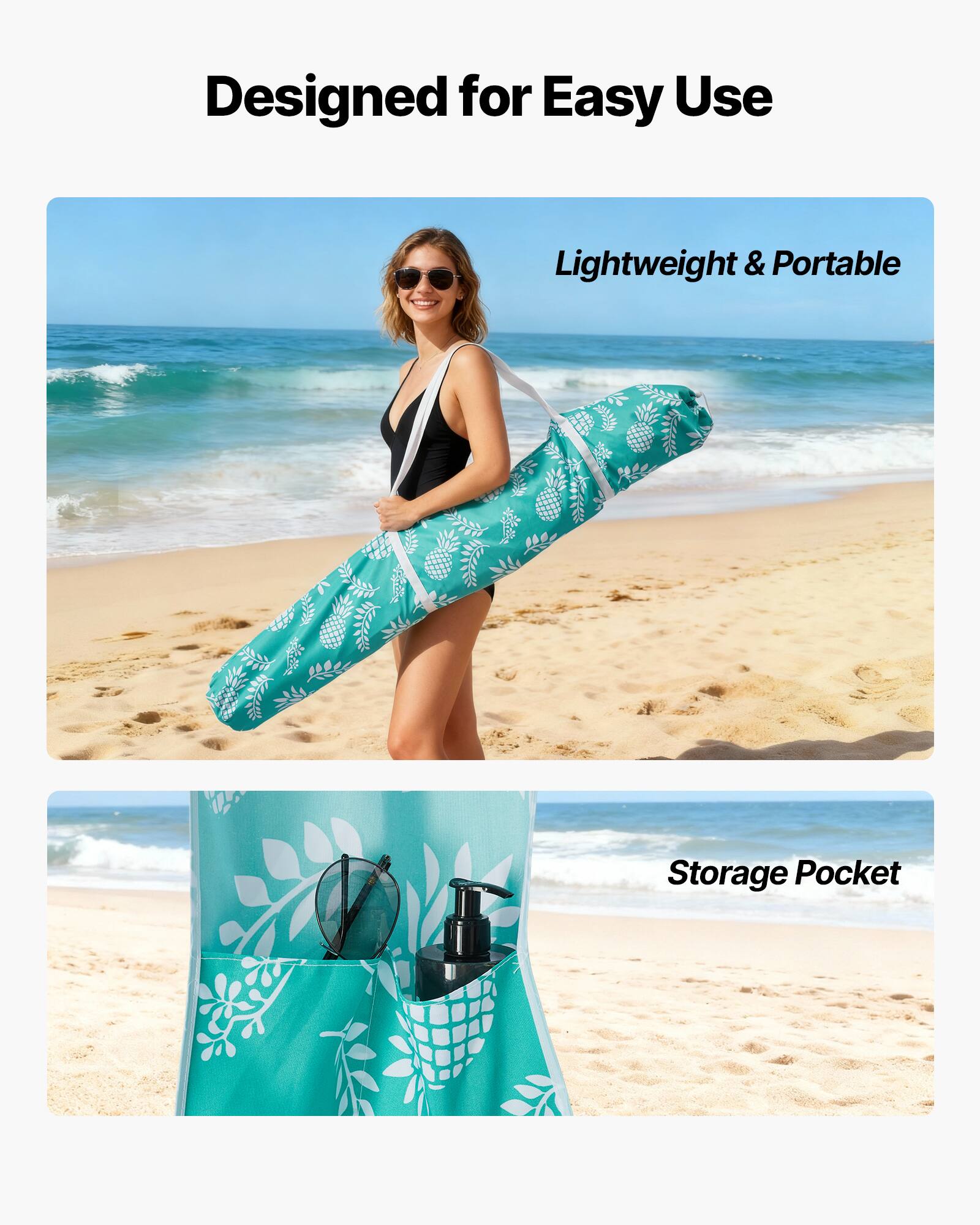 Designed for Easy Use

Lightweight & Portable

Storage Pocket