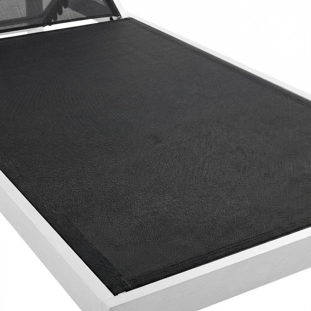 Alt View 1. Outdoor Escape - Outdoor Lounge Chairs Set With Aluminum Frame And Cushioned Seats - Black.