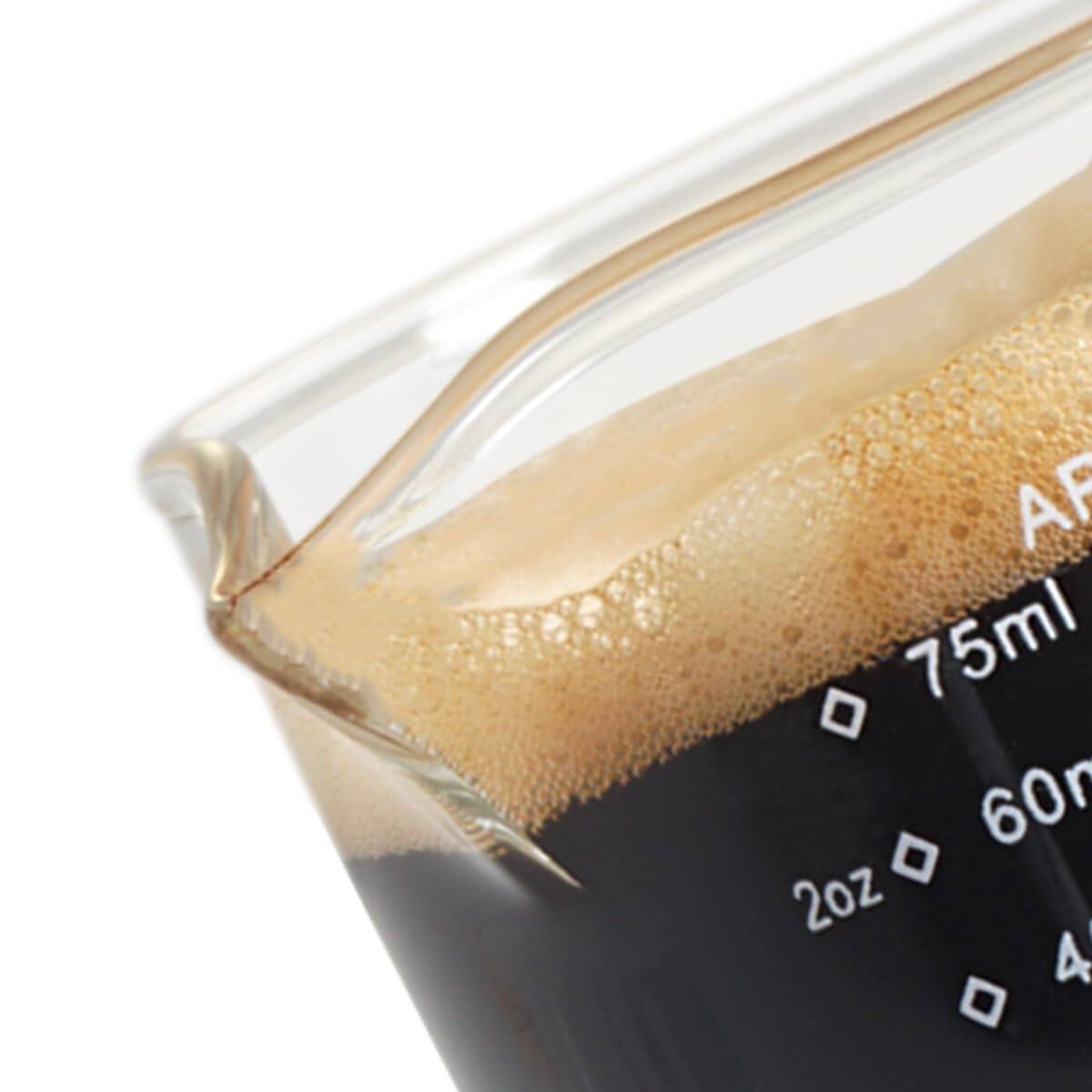 Dapper Styles Espresso Glass Measuring Cup Triple Pitcher Milk Cups ...