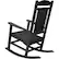Angle. Hanover - Pineapple Cay All-Weather Rocking Chair - Black.