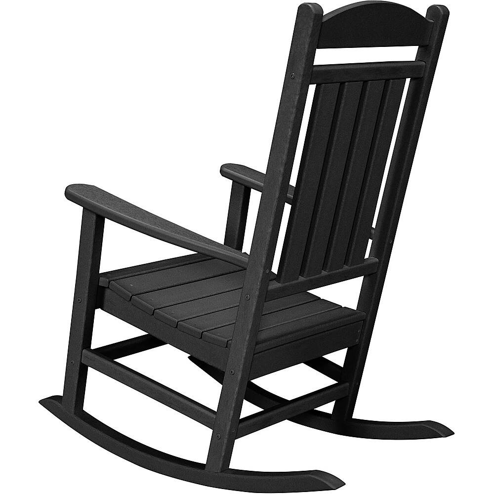 Angle. Hanover - Pineapple Cay All-Weather Rocking Chair - Black.