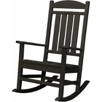 Hanover - Pineapple Cay All-Weather Rocking Chair - Black - Front_Zoom