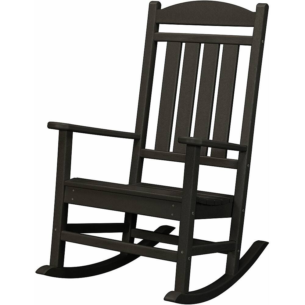 Front. Hanover - Pineapple Cay All-Weather Rocking Chair - Black.