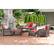 Alt View 24. Hanover - Strathmere 6-Piece Rectangular Patio Set - Crimson Red/Brown.