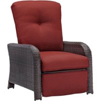 Hanover - Strathmere Outdoor Reclining Armchair - Crimson Red - Front_Zoom