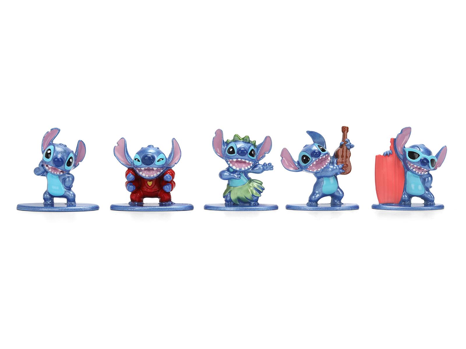 Alt View 3. Jada - Set of 12 Diecast Figures "Disney's Stitch" Franchise "Nano Metalfigs" Series Diecast Models by Jada.
