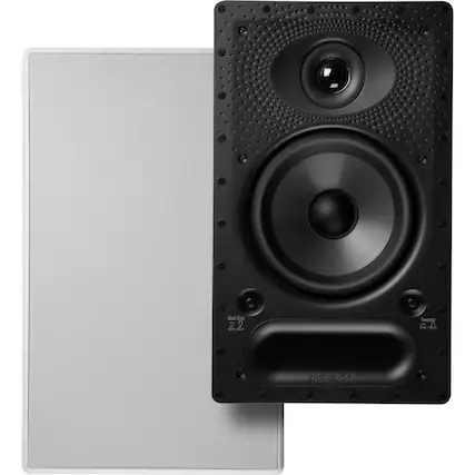 Front. Polk Audio - Vanishing Series RT 6.5" 2-Way In-Wall/In-Ceiling Loudspeaker (Each) - White.