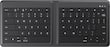 Microsoft - Universal Wireless Foldable Keyboard for Mobile Devices - Black - Larger Front