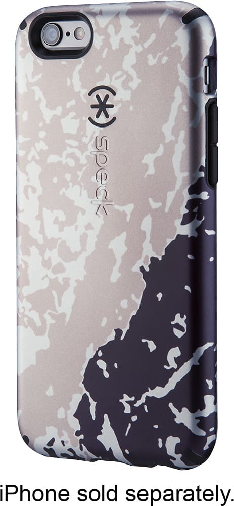 Front. Speck - Luxury Inked Case for Apple® iPhone® 6 and 6s - Gray/Black.