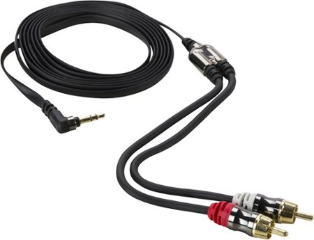 Scosche - AUX Connect Premium AUX to RCA Audio Cable - Black