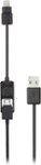 Front Zoom. Scosche - smartSTRIKE 3' 2-in-1 Charge-and-Sync Cable - Black.