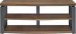 Whalen Furniture - TV Console for Most TVs Up to 60" - Medium Brown - Larger Front