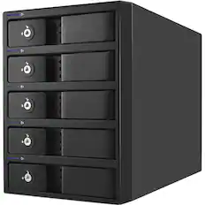 Front. Oyen Digital - Oyen Digital Mobius 5-Bay USB-B 3.2 Gen 1 RAID External Hard Drive Array.