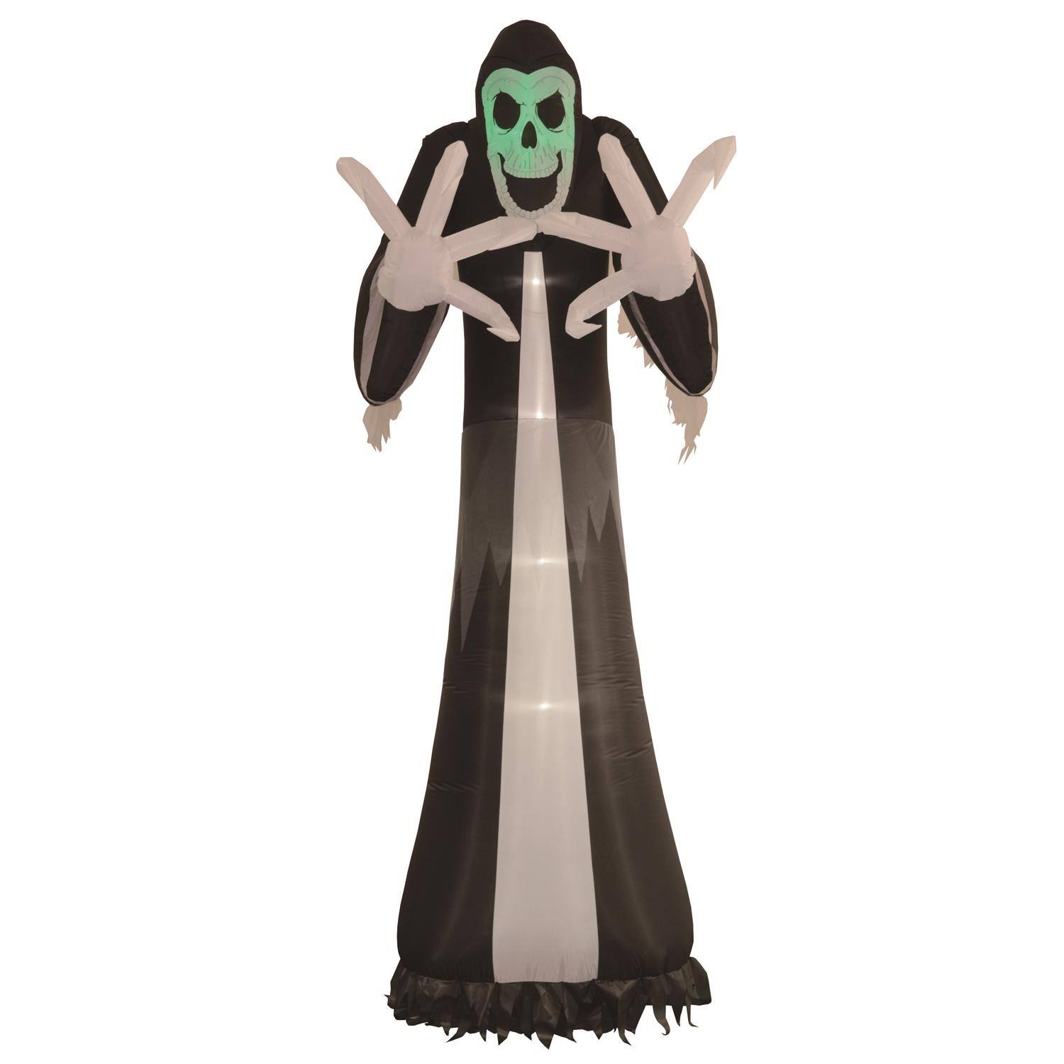 Celebrations - 12 ft. Prelit Grim Reaper Inflatable - Multicolored