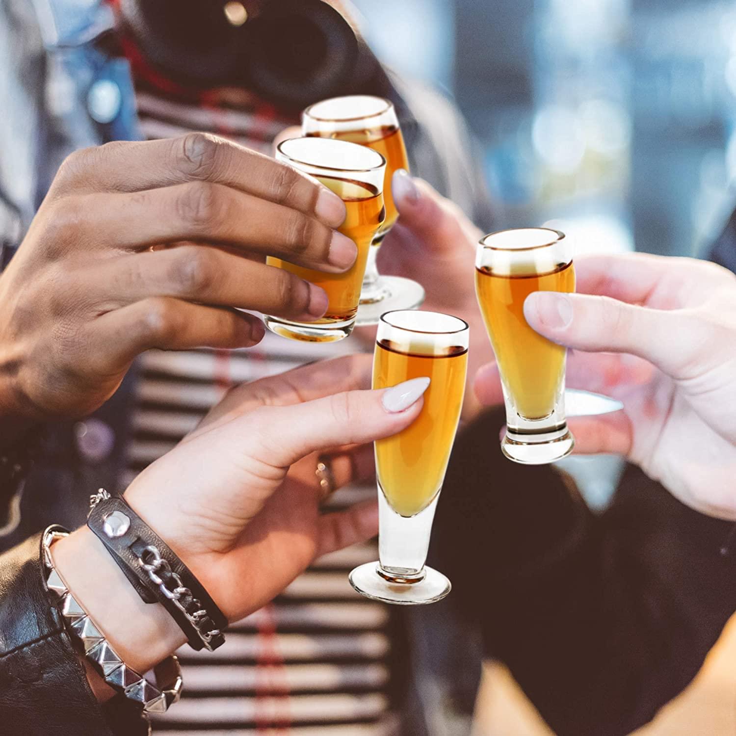 Alt View 10. UT Brands - Craft Shots 1.2 - 2.4oz Shot Glasses | Set of 4 - Clear.