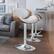 Left. Simpli Home - Marana Bentwood Adjustable Height Gas Lift Bar Stool - White.